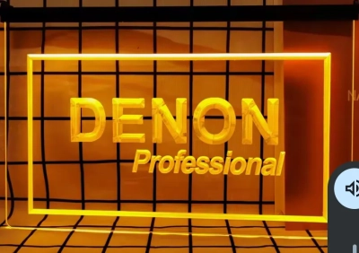 Denon Simulated Neon LED Sign