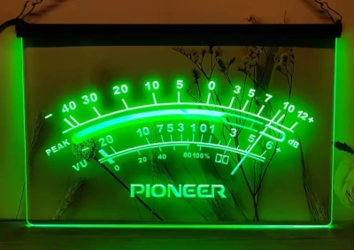 Pioneer VU Meter LED Sign