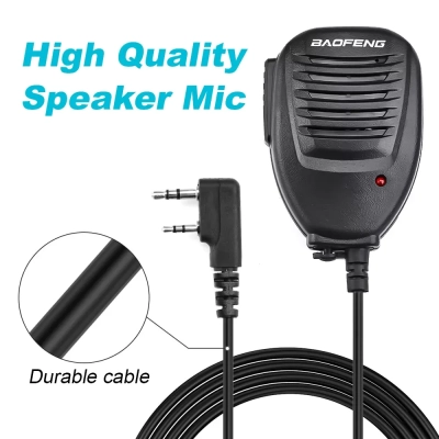 Baofeng UV-5R Microphone Speaker Dual PTT For Baofeng Ham Radio BF888S UV82 UV5R Two Way Radio