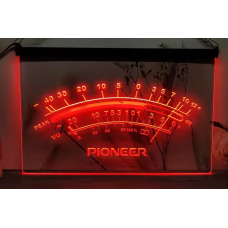 Pioneer VU Meter Simulated Neon LED Sign