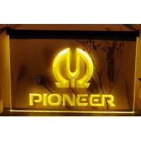 Pioneer Stereo Logo Simulated Neon LED Sign