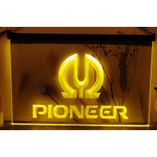 Pioneer Stereo Logo Simulated Neon LED Sign