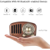 Portable Retro Radio Bluetooth Speaker Walnut Wooden FM Radio Old Fashioned Classic Style Support TF Card Or AUX Cable Play