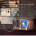 Portable Retro Radio Bluetooth Speaker Walnut Wooden FM Radio Old Fashioned Classic Style Support TF Card Or AUX Cable Play