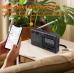 XHDATA D-368 Portable Stereo Radio FM AM SW MP3 Player with Bluetooth TF Card USB Playback 4Ω 3W Speaker Rechargeable Battery