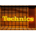 Technics Simulated Neon LED Sign